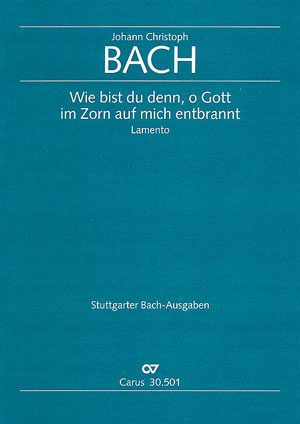 Wie bist du denn, o Gott in Zorn auf mich entbrannt  für Bass und Instrumente  Partitur (dt/en)