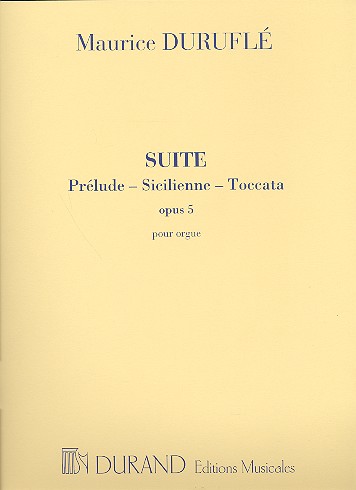 Suite op.5&nbsp;&nbsp;pour orgue&nbsp;&nbsp;