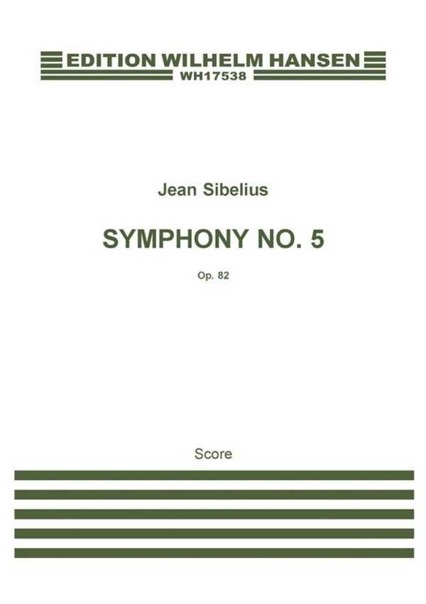 Sinfonie Nr.5 op.82 für Orchester&nbsp;&nbsp;(Studien-) Partitur,  Archivkopie&nbsp;&nbsp;
