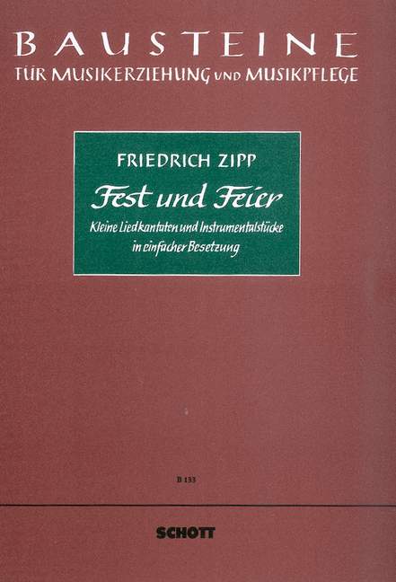Fest und Feier&nbsp;&nbsp;für Kinderchor (Mez) (chorisch) mit Instrumenten (Blockflöten, Streich&nbsp;&nbsp;Partitur