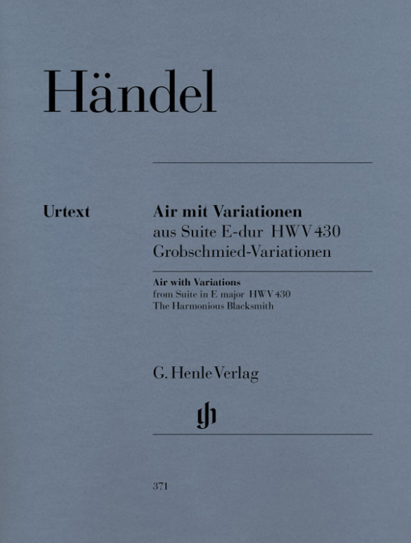 Air mit Variationen aus der Suite E-Dur HWV430  für Klavier  