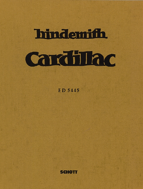 Cardillac  Oper in 4 Akten (Neufassung)  Klavierauszug