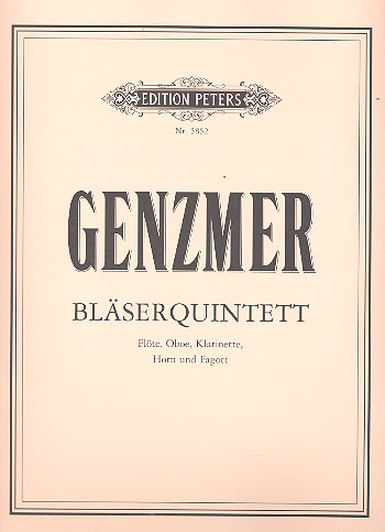 Quintett GeWV 351  für Flöte, Oboe, Klarinette, Horn und Fagott  5 Stimmen