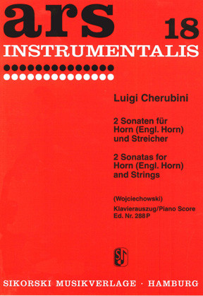 2 Sonaten   für Waldhorn und Streichorchester  Partitur