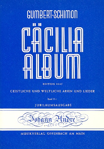 Cäcilia Album Band 2  für Gesang (tief) und Klavier (dt/it)  
