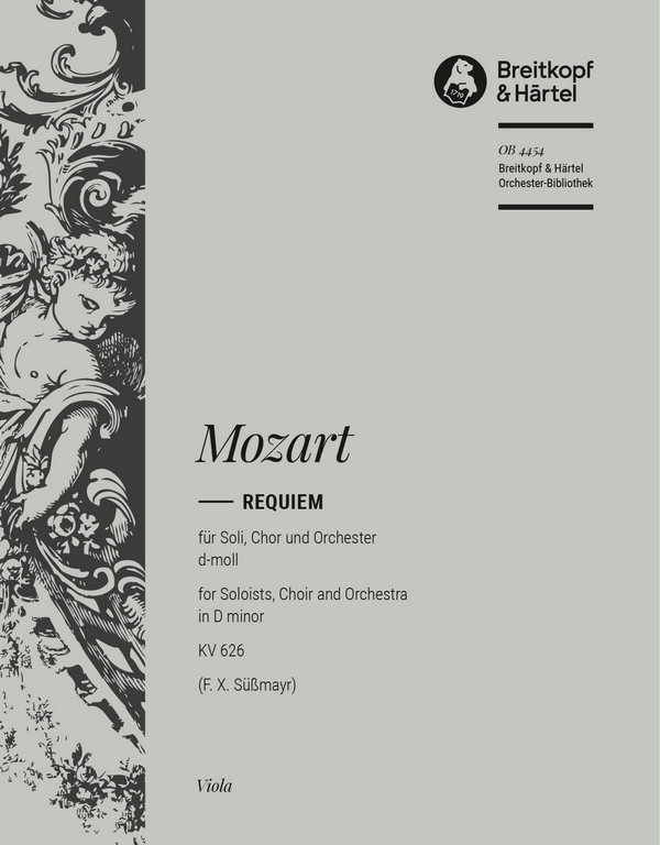 Requiem d-Moll KV626 - Missa pro Defunctis&nbsp;&nbsp;für Soli, Chor und Orchester&nbsp;&nbsp;Viola