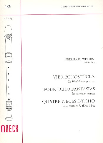 4 Echostücke  für 4 Blockflöten (SATB)  Spielpartitur