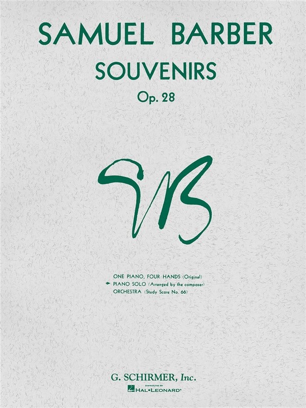 Souvenirs op.28  for piano  