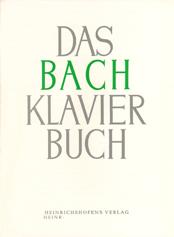Das Bach Klavierbuch - 50 leichte Stücke&nbsp;&nbsp;für Klavier&nbsp;&nbsp;