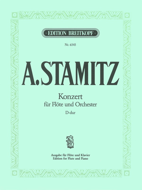 Konzert D-Dur&nbsp;&nbsp;für Flöte und Orchester&nbsp;&nbsp;für Flöte und Klavier