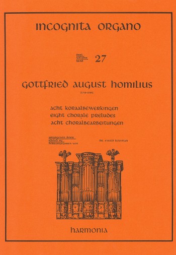 8 Choralbearbeitungen  für Orgel  