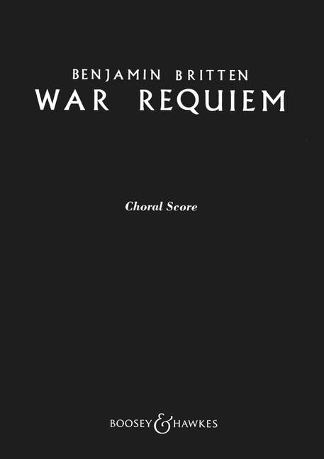 War Requiem op. 66&nbsp;&nbsp;für Soli (STBar), gemischter Chor (SATB), Knabenchor, Orchester und Ka&nbsp;&nbsp;Chorpartitur