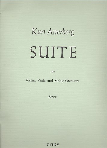 Suite op.19,1&nbsp;&nbsp;for violin, viola and string orchestra&nbsp;&nbsp;score 