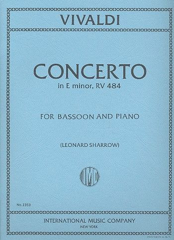 Concerto e minor RV484 P137 F.VIIIi:6&nbsp;&nbsp;for bassoon and piano&nbsp;&nbsp;