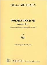 Poèmes pour mi vol.1 pour grand  soprano dramatique et orchestre  pour chant et piano