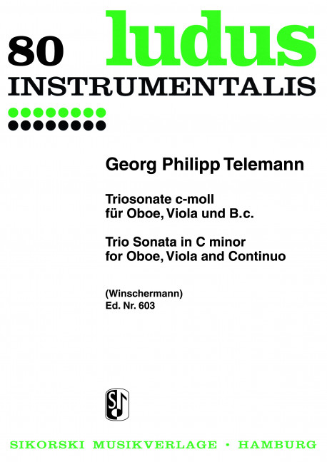 Triosonate c-Moll für Oboe,&nbsp;&nbsp;Viola und Bc&nbsp;&nbsp;