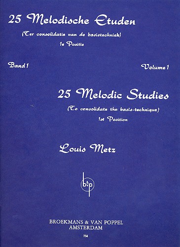 25 melodic studies to consolidate the basis-  technique vol.1 for violin  