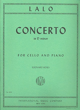 Concerto d minor  for violoncello and piano  