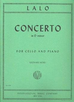 Concerto d minor  for violoncello and piano  
