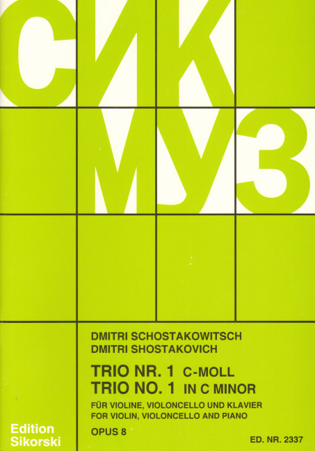 Klaviertrio Nr.1 op.8    
