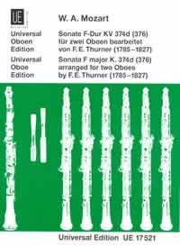 Sonate F-Dur KV374d&nbsp;&nbsp;für 2 Oboen&nbsp;&nbsp;Partitur