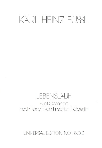 Lebenslauf  für Gesang (hoch) und Klavier  