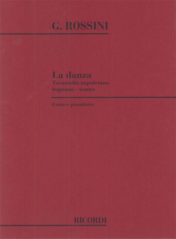 La danza Tarantella napolitana&nbsp;&nbsp;per soprano (o tenore) e pianoforte&nbsp;&nbsp;