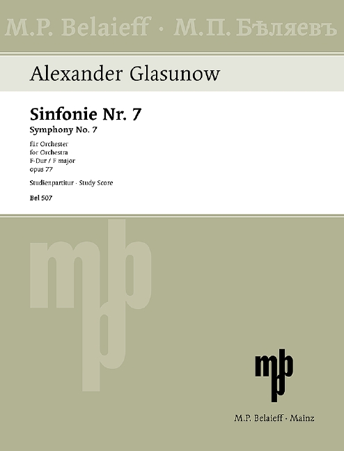 Sinfonie F-Dur Nr.7 op.77&nbsp;&nbsp;für Orchester&nbsp;&nbsp;Studienpartitur