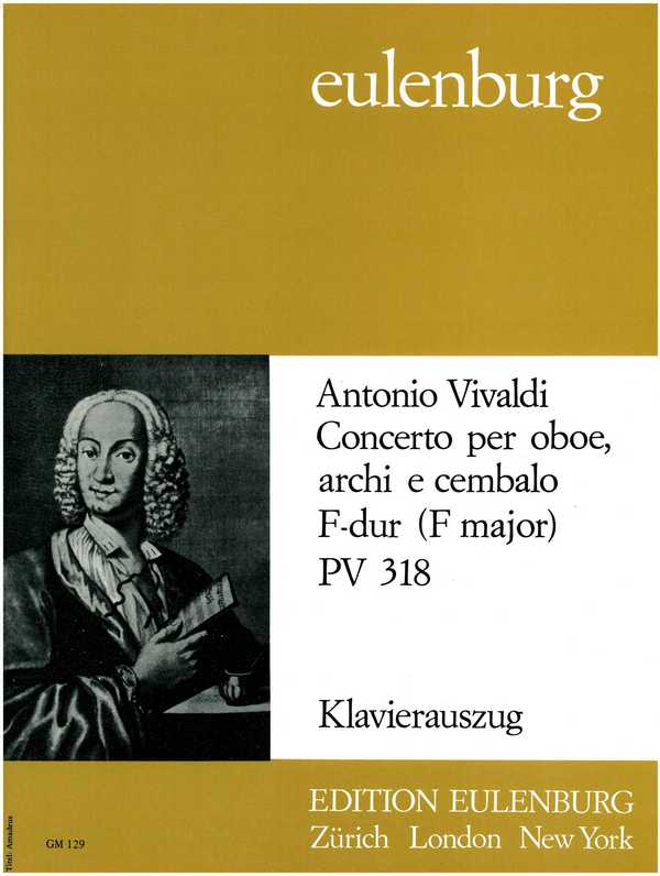 Konzert F-Dur PV318&nbsp;&nbsp;für Oboe und Streicher&nbsp;&nbsp;für Oboe und Klavier