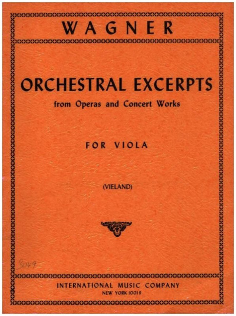 Orchestral excerpts&nbsp;&nbsp;for viola&nbsp;&nbsp;