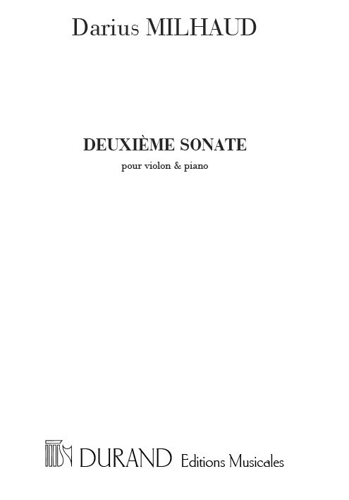 Sonate no.2 op.40 pour violon&nbsp;&nbsp;et piano&nbsp;&nbsp;