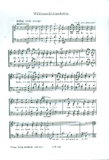 Es waren Hirten zu Bethlehem  Weihnachtsmotette für gem Chor  Partitur (dt)