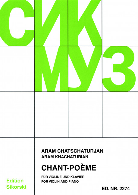 Chant-Poème  für Violine und Klavier  