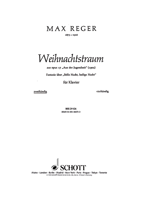Weihnachtstraum op. 17/9&nbsp;&nbsp;für Klavier&nbsp;&nbsp;
