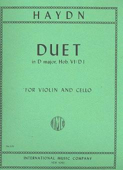 Duet D major&nbsp;&nbsp;for violin and violoncello&nbsp;&nbsp;2 scores