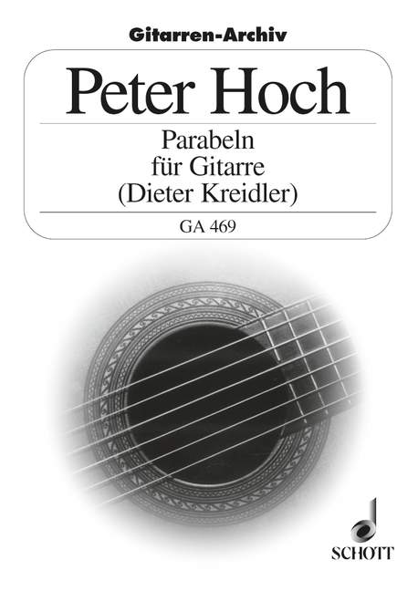 Parabeln 1976/77  für Gitarre  Kreidler, Dieter, ed