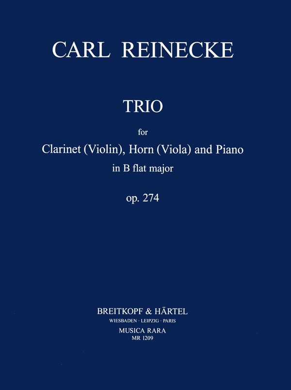 Trio B-Dur op.274&nbsp;&nbsp;für Klarinette, Horn (Viola) und Klavier&nbsp;&nbsp;