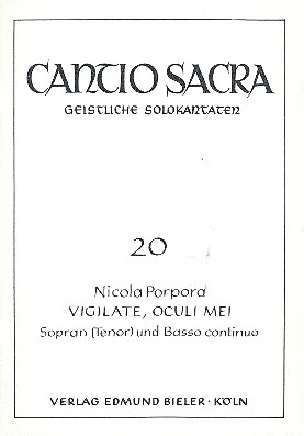 Vigilate oculi mei&nbsp;&nbsp;für Sopran (Tenor) und Bc&nbsp;&nbsp;