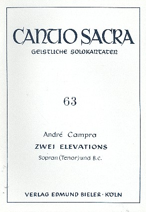 2 elevations  für Sopran (Tenor) und Bc  