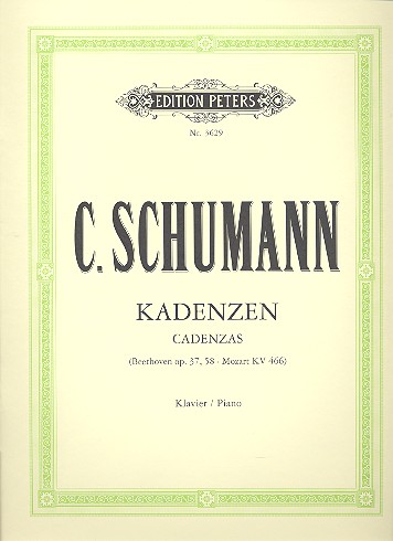 5 Kadenzen zu Klavierkonzerten&nbsp;&nbsp;für Klavier&nbsp;&nbsp;Schumann, Clara, bearb.