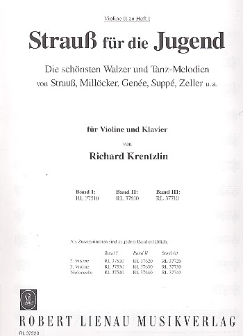 Strauss für die Jugend Band 1&nbsp;&nbsp;Violine 2 solo&nbsp;&nbsp;