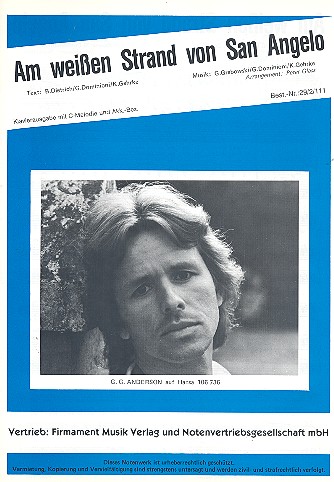 Am weissen Strand von San Angelo:  Einzelausgabe Gesang und Klavier  