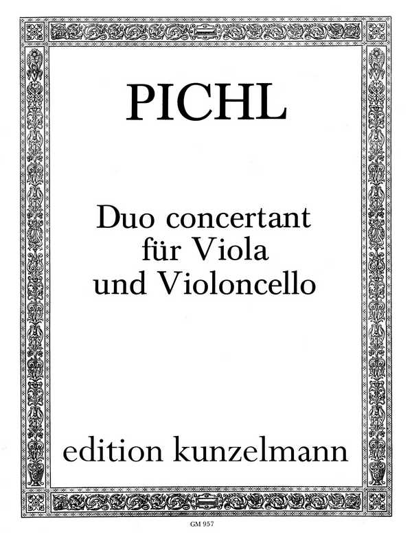 Duo concertant op.16&nbsp;&nbsp;für Viola und Violoncello&nbsp;&nbsp;Spielpartitur