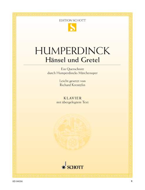 Hänsel und Gretel&nbsp;&nbsp;für Klavier mit Text&nbsp;&nbsp;