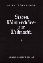 7 Männerchöre zur Weihnacht  Partitur (dt)  