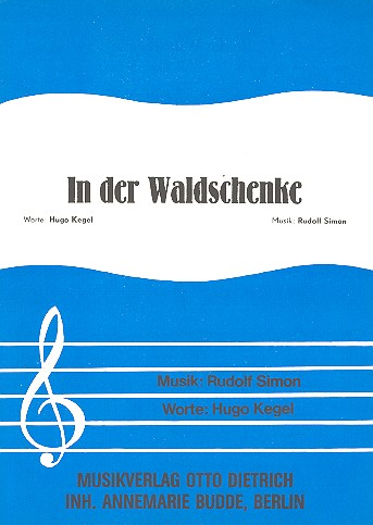 In der Waldschenke Lied für  tiefen Bass und Klavier  