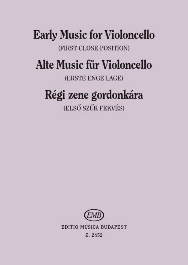 Alte Musik für Violoncello und&nbsp;&nbsp;Klavier&nbsp;&nbsp;