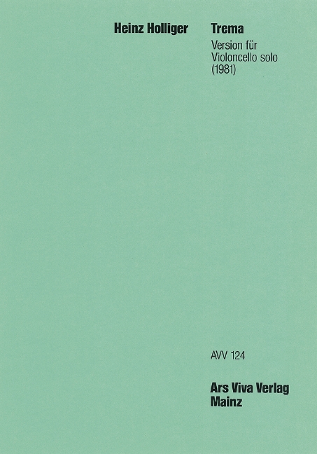 Trema  für Violoncello solo  