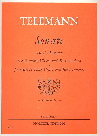 Sonate d-Moll &nbsp;&nbsp;für Flöte (Violine), Violine und Bc&nbsp;&nbsp;