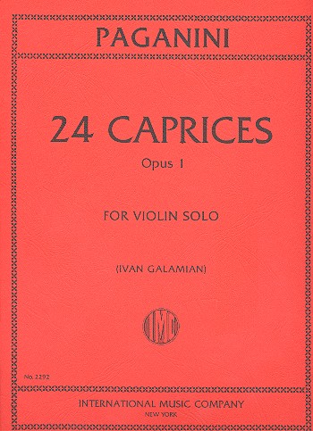 24 Caprices op.1  for violin  